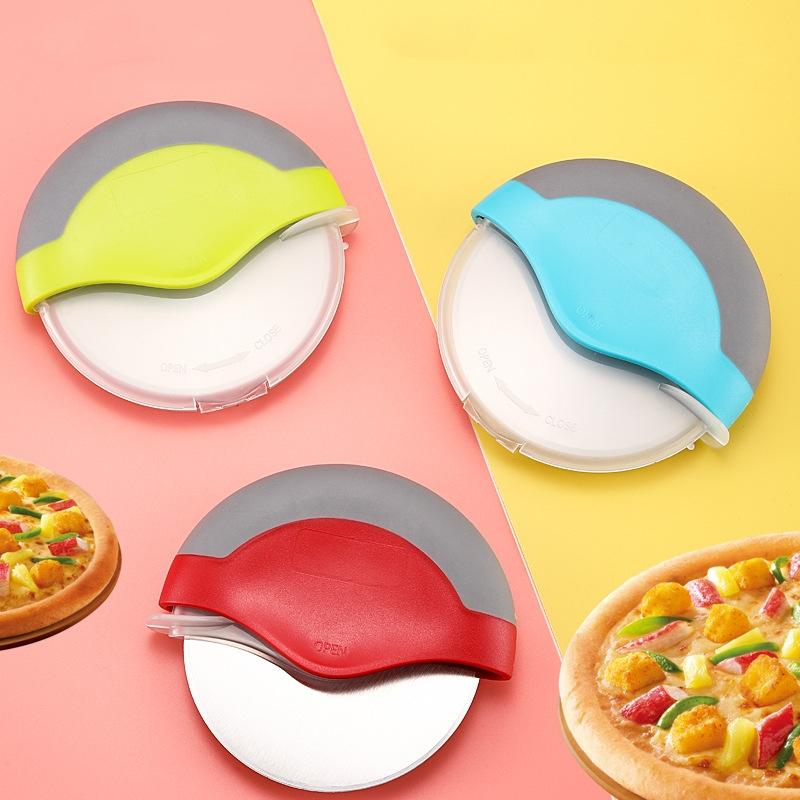 Buy Pizza Cutter Wheel with Protective Blade Cover, Ergonomic Pizza