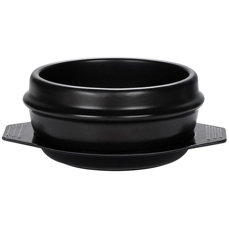 J1UL1N Korean Stone Bowl With Tray Clay Cooking Pot Soybean Paste Soup, Samgyetang
