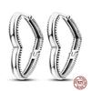 Hoop Earrings for Women Sparkling Pave CZ Heart-shaped Series Round Love Fit Original Wedding Drop Earring Jewelry