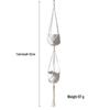 Creative Woven Hanging Flower Pot Basket with Net Bag Decoration
