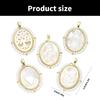 Fashionable Virgin Marys Necklace Charm with Sturdy Brass Materials and Mother of Pearls Shell Detailing Daily Use