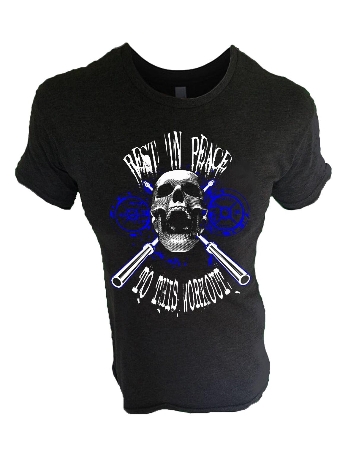 Iron Gods Iron Gods R.I.P. Workout T-shirt Bodybuilding Gym Tee Fitness Clothing XXXL