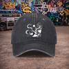 Pc Unisex DragonSnake Tai Chi Symbol Vintage Washed Baseball Cap Unisexs Trendy Hat Versatile Duckbill Cap Fun Print A U