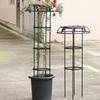 41 Inch Garden Trellis for Climbing Plants Outdoor, Mushroom Top Trellis for Potted Plants, Vines, Roses, Clematis