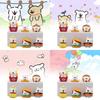 Charming Pvc Line Dog Figurine Set Of Six Perfect For Afternoon Tea Decor And Gifts