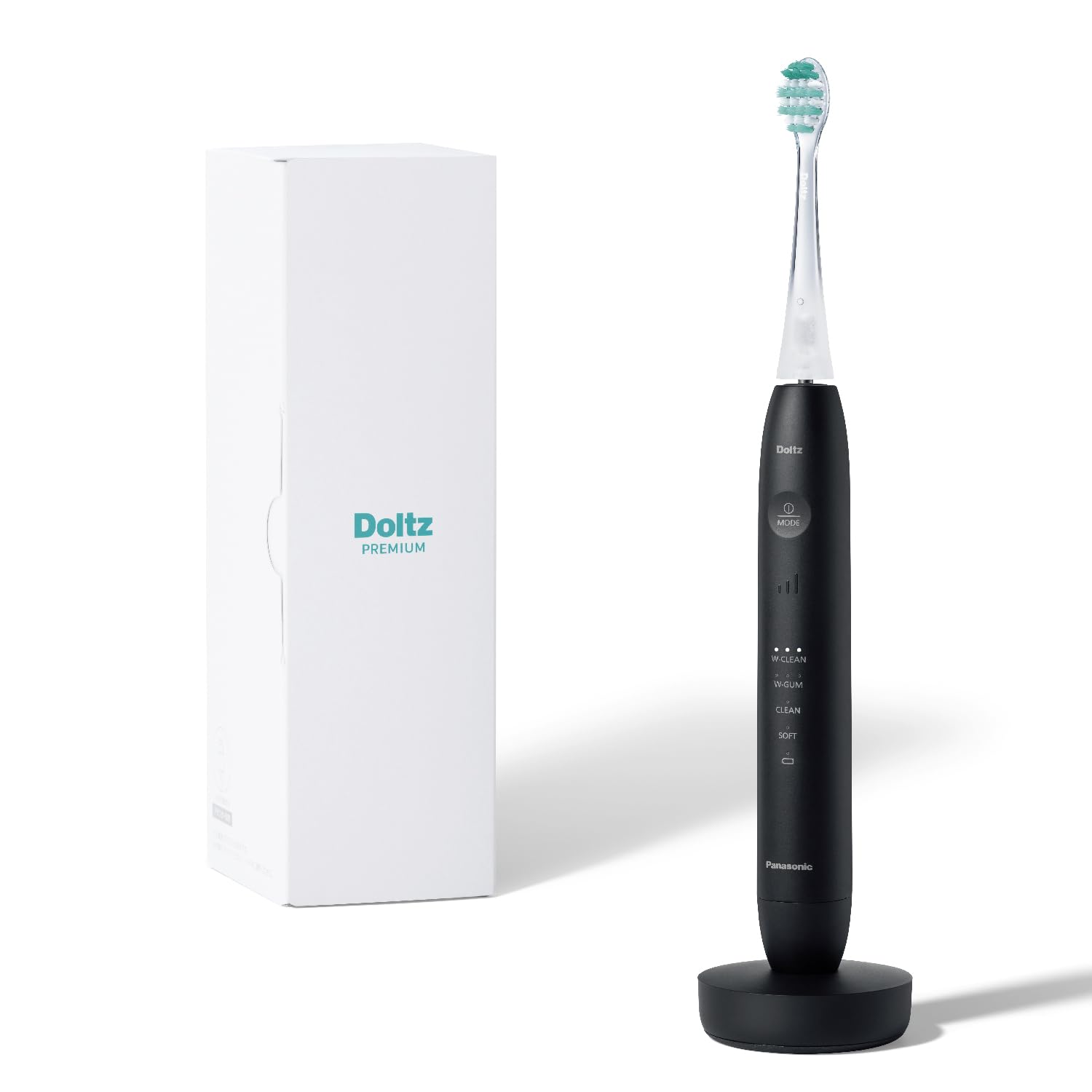 

Panasonic Doltz W Sonic Vibration Toothbrush with Interdental Fit Brush and Charging Stand, Black, EW-DP38-K чёрный