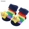 YWHUANSEN Toddler Cartoon Newborn Baby Girls Boys Anti-Slip Floor Socks Cute Infant Kids Animal Cotton Leg Warmers Striped Socks