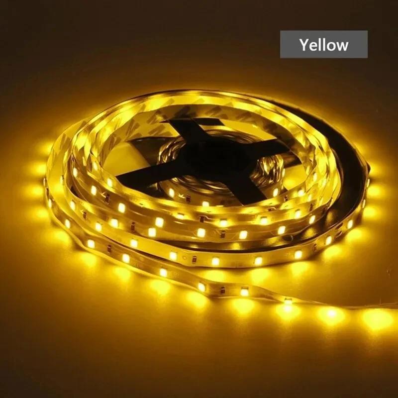 DC 12V Flexible 5M LED Light Strip 5050 Waterproof Strip 60LED/M White RGB Light Tape Home Decoration Lighting Strip Lamp