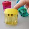 12Pcs Handheld Pencil Sharpeners Double Hole Sharpeners Portable Pencil Sharpening Tool for Student Children Artist