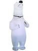 Cute Inflatable Polar Bear Mascot Costume for Performance & Cosplay