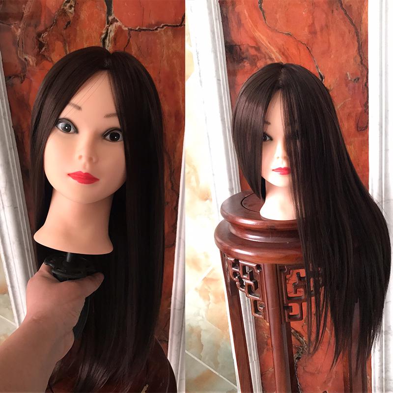 Professional Manequin Head Human Hair Barber Practice Hairstyle Hairdresser Doll
