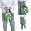 Green Ornate Floral Mediterranean Sicilian Tile Insulated Lunch Bag for Women Office Cooler Thermal Food Box Tote Lunch Boxes