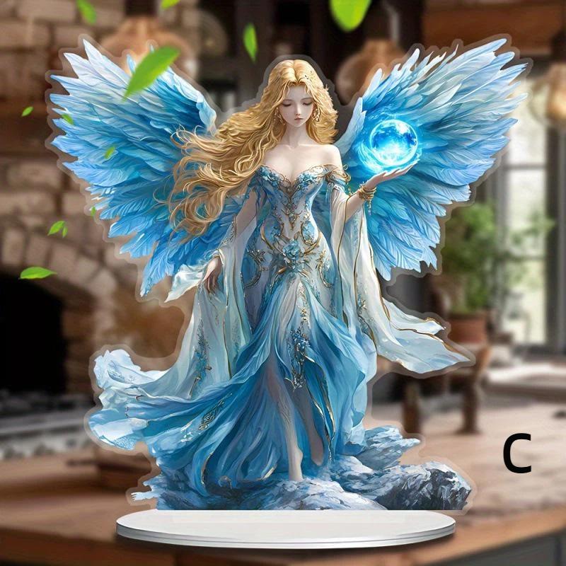 1Pcs Butterfly Fairys Sculpture Ornament Home Decoration Acrylic Butterfly Fairys Statue Figurines Table Centerpieces