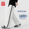 Men's Striped Straight Leg Sweatpants