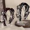 French Retro Flowers Beads Tassels Hair Band Ethnic Style Elegant Hair Accessory For Women