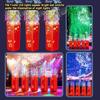 2026 New Year Firework Bubble Machine 20 Holes Bubble Blower Electronic Automatic Bubbles Maker with Music Light for Wedding Kids Party Christmas Gift