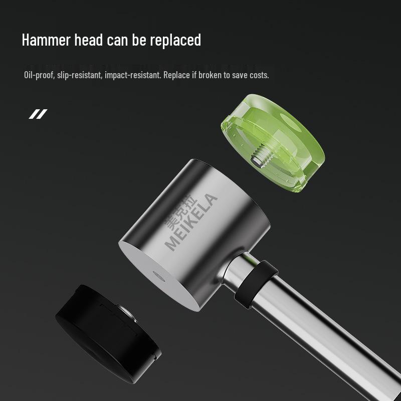Rubber Mallet with Steel Handle for Home Improvement and Tile Installation