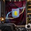 Wall Hanging Tapestry Aston Villa Football Print Cloth for Living Room Bedroom Home Decor