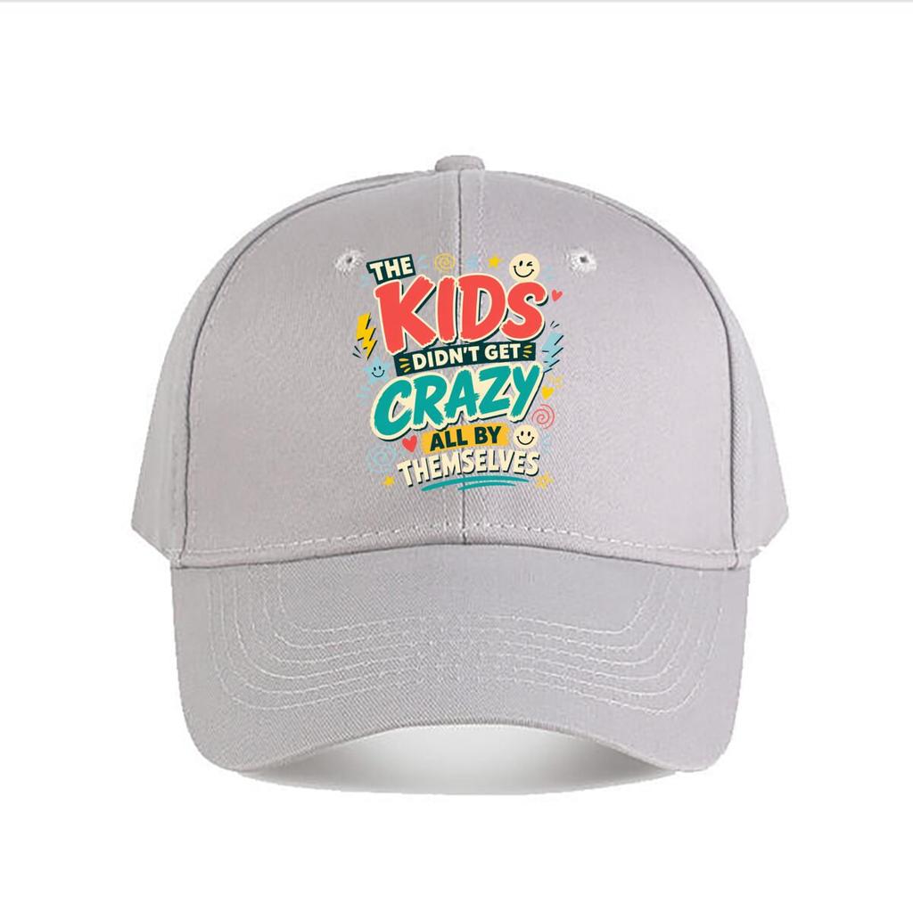 Crazy Parenting Humor Quote Typograp Baseball Cap Fashion Outdoor Sports Sunhat Unisex Snapback Cap Womens