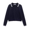 2024 Autumn/Winter Women's Fashion: European & American Style Polo Collar Knitted Sweater