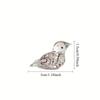 Handmade Mini Glass Bird Figurine  Multi-Color Art Decor Ornament Home Desktop Collection Craft Small Animal Glass Statue Gift