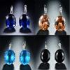 Water Drop Earrings Women Crystal Multicolor Temperament Shiny Zircon Earrings Fashion Attend Banquet High Quality