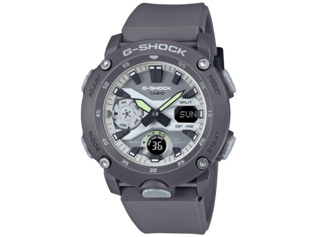 

Casio Часы серии G-SHOCK GA-2000HD-8AJF HIDDEN GLOW с серым светящимся циферблатом 47 мм