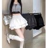 Women's High Waist A Line Skirt Shorts Tiered Ruffle Layered Mini Skirt Pants