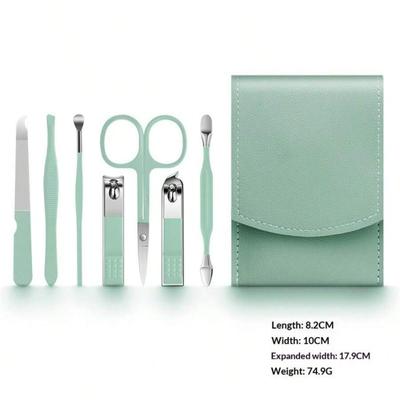 Nail Clipper Set, Nail Clipper Box, Nail Pliers, Pedicure Tool Set, 7-piece Ear Pick Set