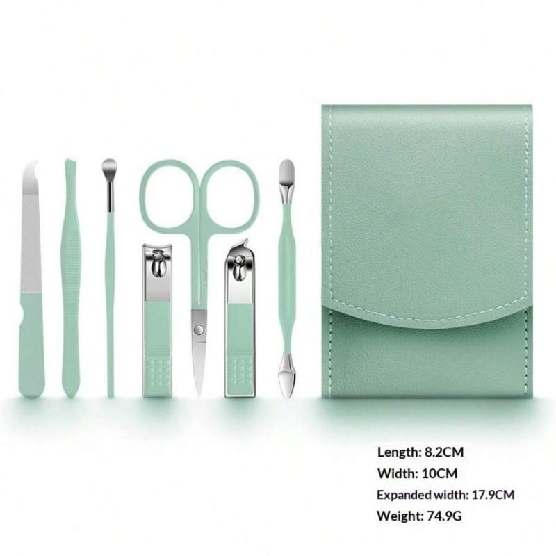 

Nail clipper set, nail clipper box, nail pliers, pedicure tool set, 7-piece ear pick set