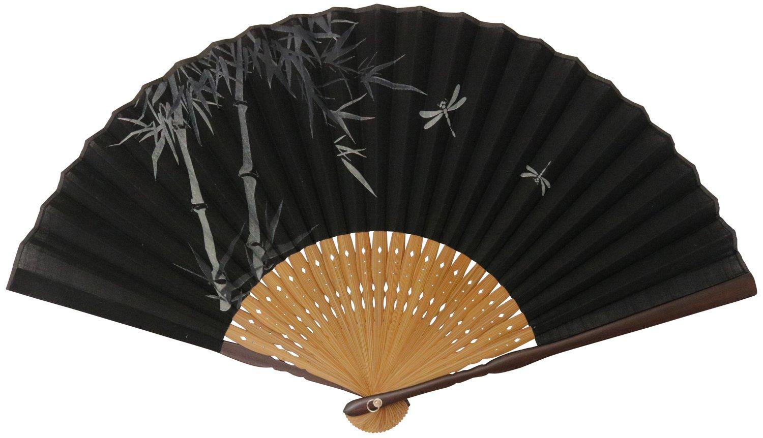 

Matsumi Koge Folding Dragonfly 126009 Asahi-o Fan, Design, Black, чёрный