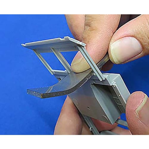 Shimomura Alec Craftsman Katagi Stainless Steel File, Shine Blade, Fine Grit, Spinning Bar, Equivalent To #1000, for Plastic Models, AL-K234