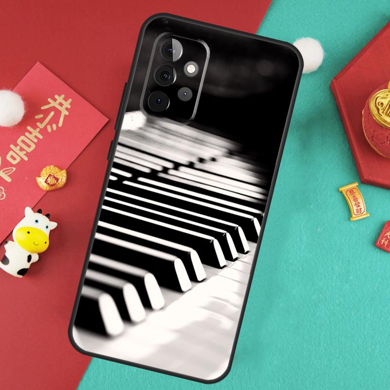 Piano Keys Musical Case For Samsung Galaxy A13 A33 A53 A15 A25 A35 A55 A54 A34 A14 A71 A51 A12 A32 A52 Cover