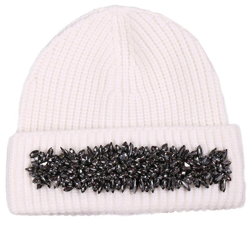 Wild Wool Hat Shiny for Rhinestone Knitted Hat Ear for Protection Warm Autumn Winter for Boy Girl Xmas Halloween New Yea