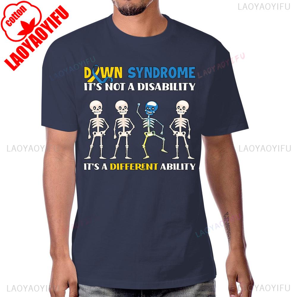 Down Syndrome It Not A Disability Tshirt Cotton Streetwear Fashion Casual Short Sleeve Man Tshirt Breathe Y2K Women T Shirt