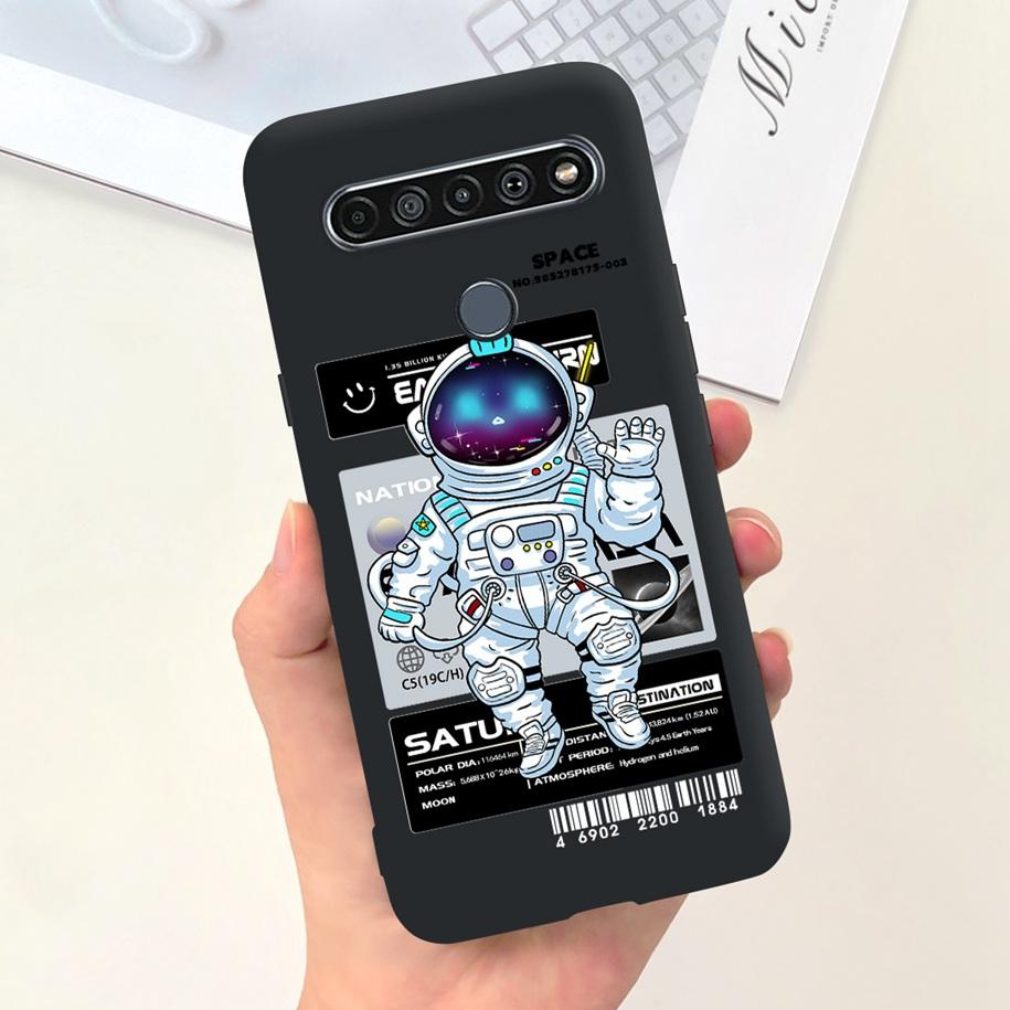 Para Funda LG K61 LMQ630EAW LM-Q630 Flor de Moda Suave Coque Fundas de Teléfono Para LG K61 2020 K 61 Cubierta Trasera de Silicona Para LGK61 Funda
