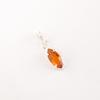 Rare Citrine Gemstone 925 Sterling Silver Jewelry Handmade Marquise Tiny Pendant PP-59-12