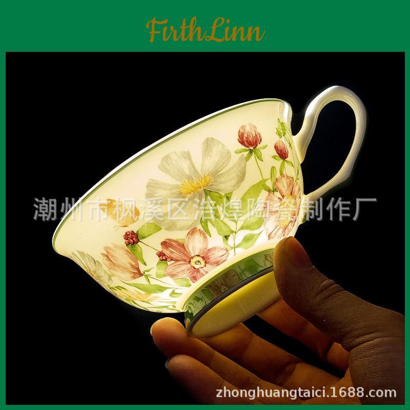 China Luxury Light Bone Teacup British Afternoon Tea Tea Set Coffee Cup Simple Luxury Cup Saucer Ceramic Exquisite