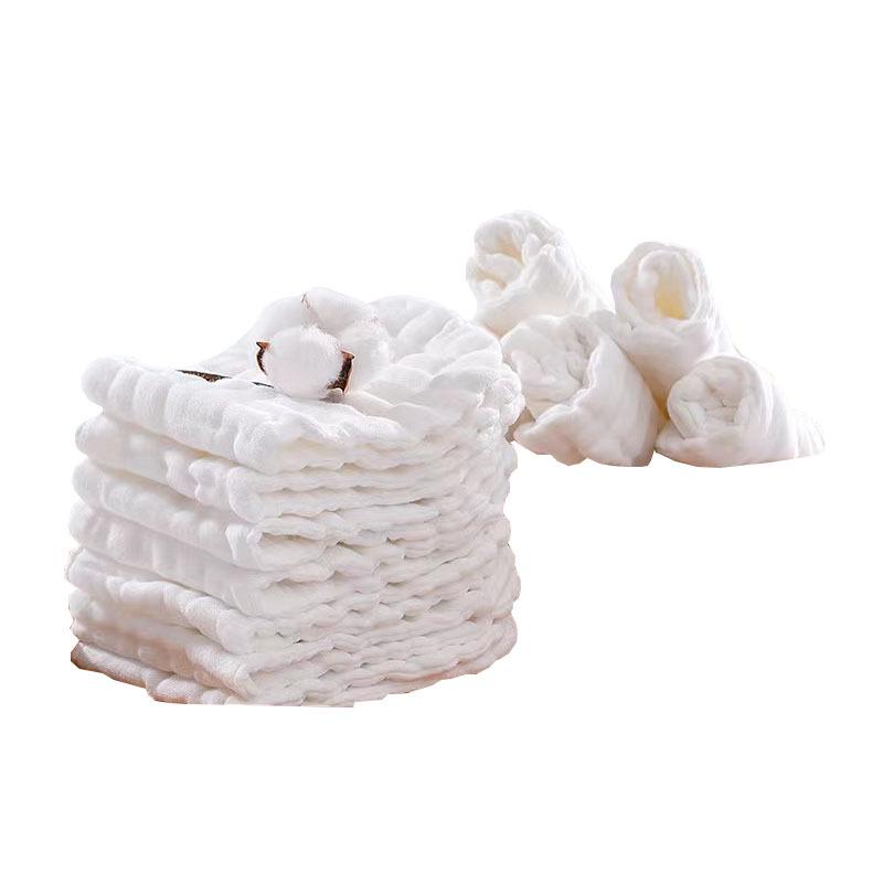 Erdnussförmige Neugeborenen-Mullwindel: Weiche, Saugfähige, Atmungsaktive Zehnlagige Baumwollgaze.