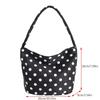 Niche polka dot handbag, women's versatile shoulder bag/underarm bag, small handbag for going out to work, lightweight design.