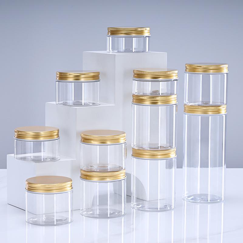 100ml Matte Cream PET Plastic Refill Jar - Transparent Wide Mouth Cosmetic Bottle for Face Cream & Hair Mask
