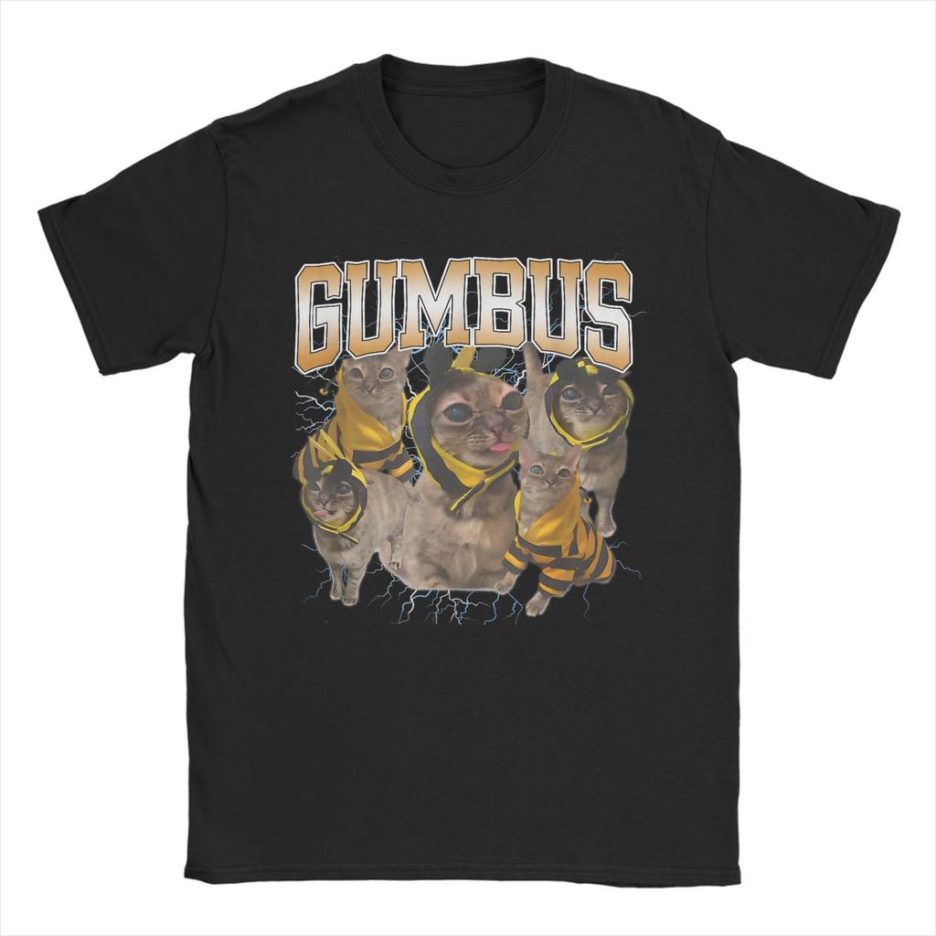 Funny Cat Gumbus Cat Lovers Trendy Cute Animal T Shirt Men T Shirts Summer O Neck Novelty Tee Shirt Design Oversize Clothing