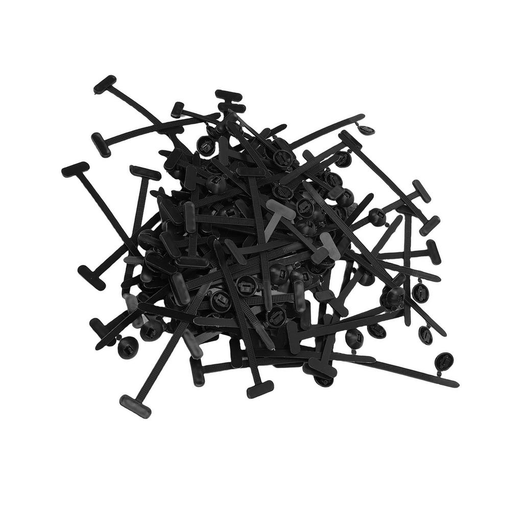100 Pcs Cable Tie Buckle Universal Nylon Self Locking Zip Tie Holder for Home Construction Electronics Automotive
