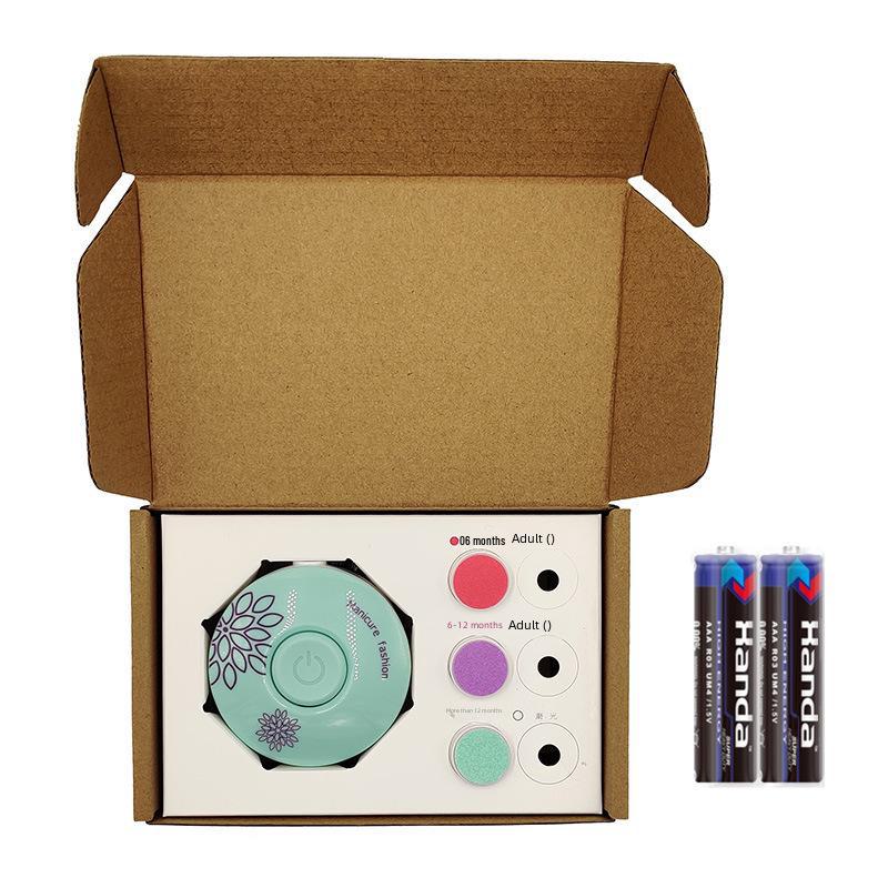 Elektrisches Nageltrimmer-Set: 3 Schleifköpfe für Babys, Kinder und Frauen