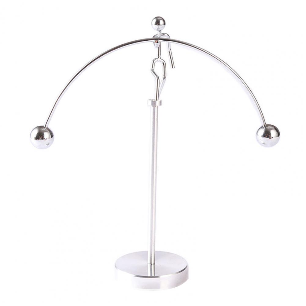 

Balance Man Figurine Balance Man Ornament Physics Balancing Iron Men Toy Mini Metal Weightlifter Figurine Art Tumbler for Home