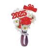 6pcs Doctoral Cap Graduation Centerpiece Sticks Bling Paper Flower Vase Ornament  Gift
