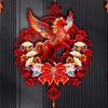 Flocking Cloth 2026 Horse Year Door Couplets Decorative Stickers Fortune Couplets  Home Decor