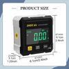 Digital Angle Gauge with Backlight Cube Portable Measurement for Engineering
