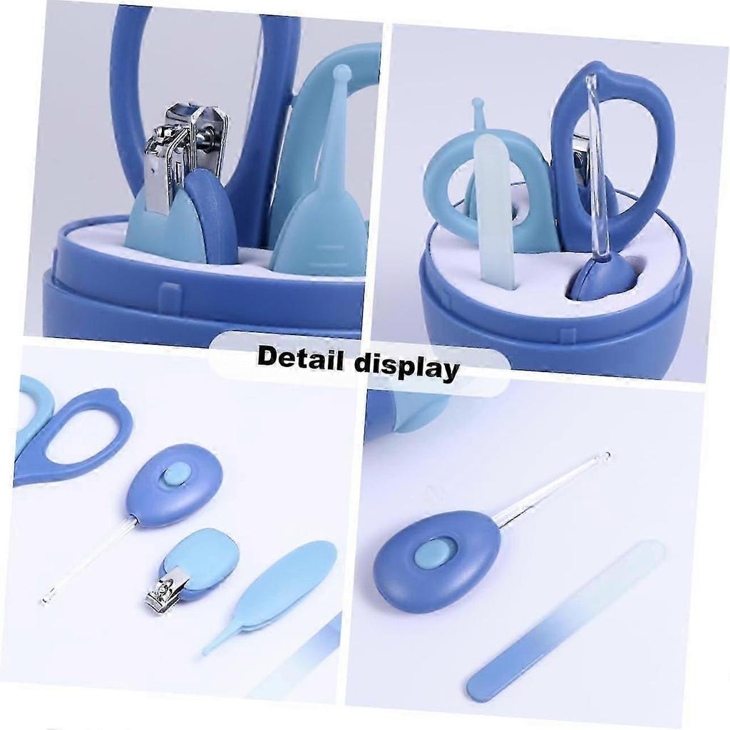 Baby Grooming Kit with LED Ear Spoon, Nail Clippers and Scissors for Newborns and Toddlers