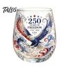 Elegant Gilded Rim Glass Cup, Egg Shape Clear Lead-Free Crystal Enamel Painted Golden Water Cup Vintage Drinking Tumbler, Large Capacity Glassware for